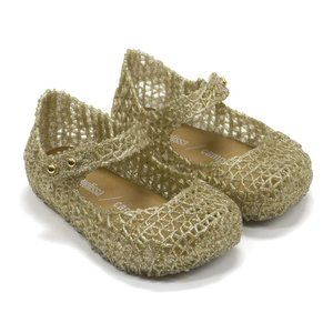 Mini Melissa Campana Sandal, Gold, Size Toddler 8